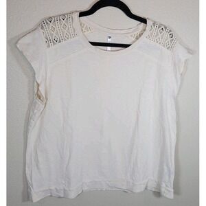 KÜHL Women's Short Sleeve Tee Lace Shoulder Detail‎ XL